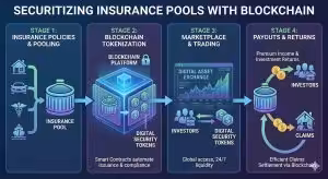 How Securitizing of Insurance Pools with Blockchain can work